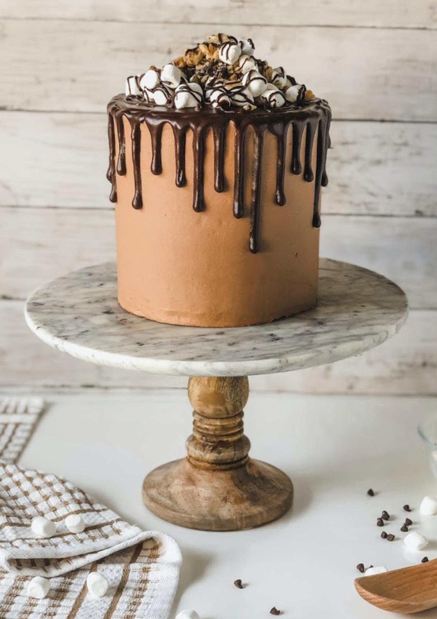 a photo of a chocolate cake